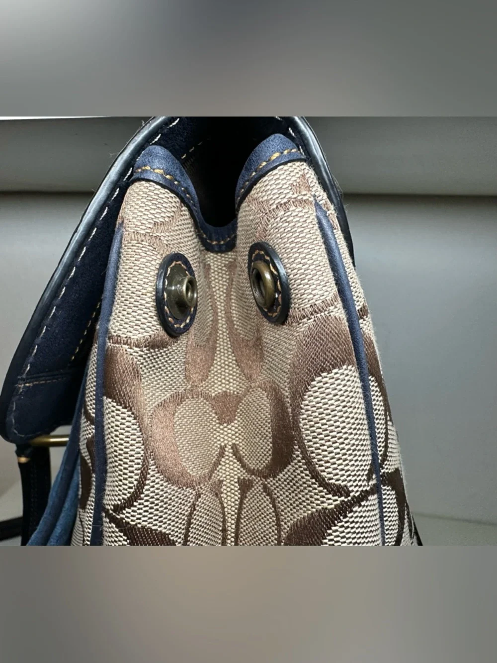 COACH 2004 Fall Special Edition Denim Suede Bag
